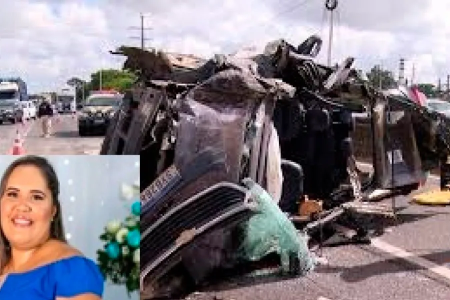 Técnica de enfermagem de Itabela morre em grave acidente com veículo do TFD na BR-324