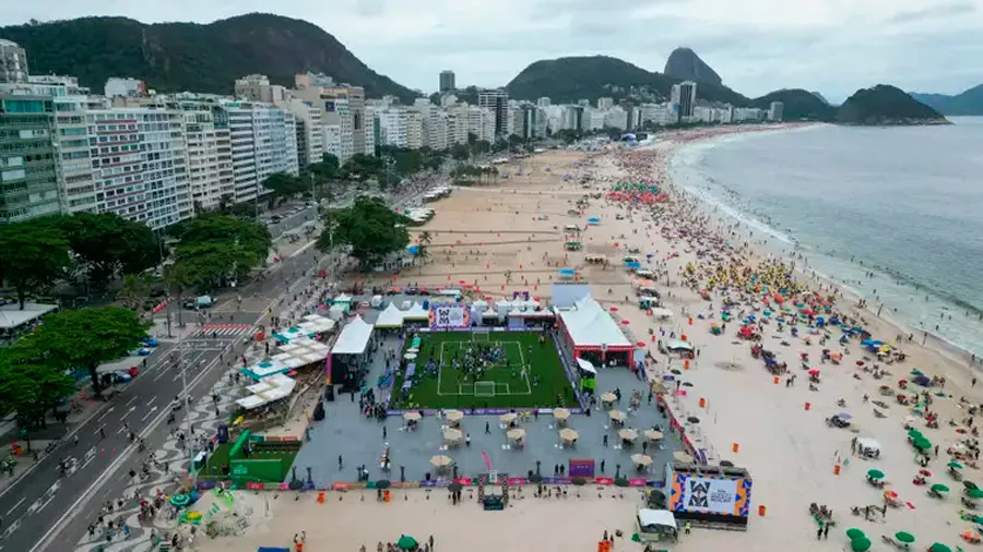 Fifa lança marca da Copa Feminina 2027 em evento no Rio de Janeiro 