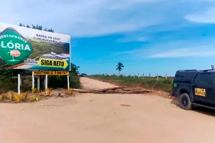 Forças de segurança retomam controle de fazendas invadidas na Barra do Cahy 