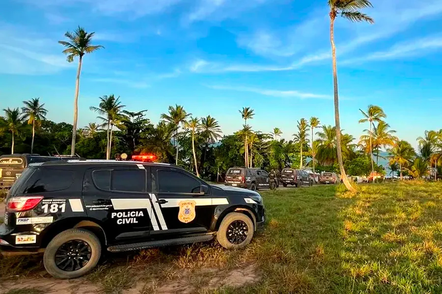 Forças de segurança retomam controle de fazendas invadidas na Barra do Cahy 