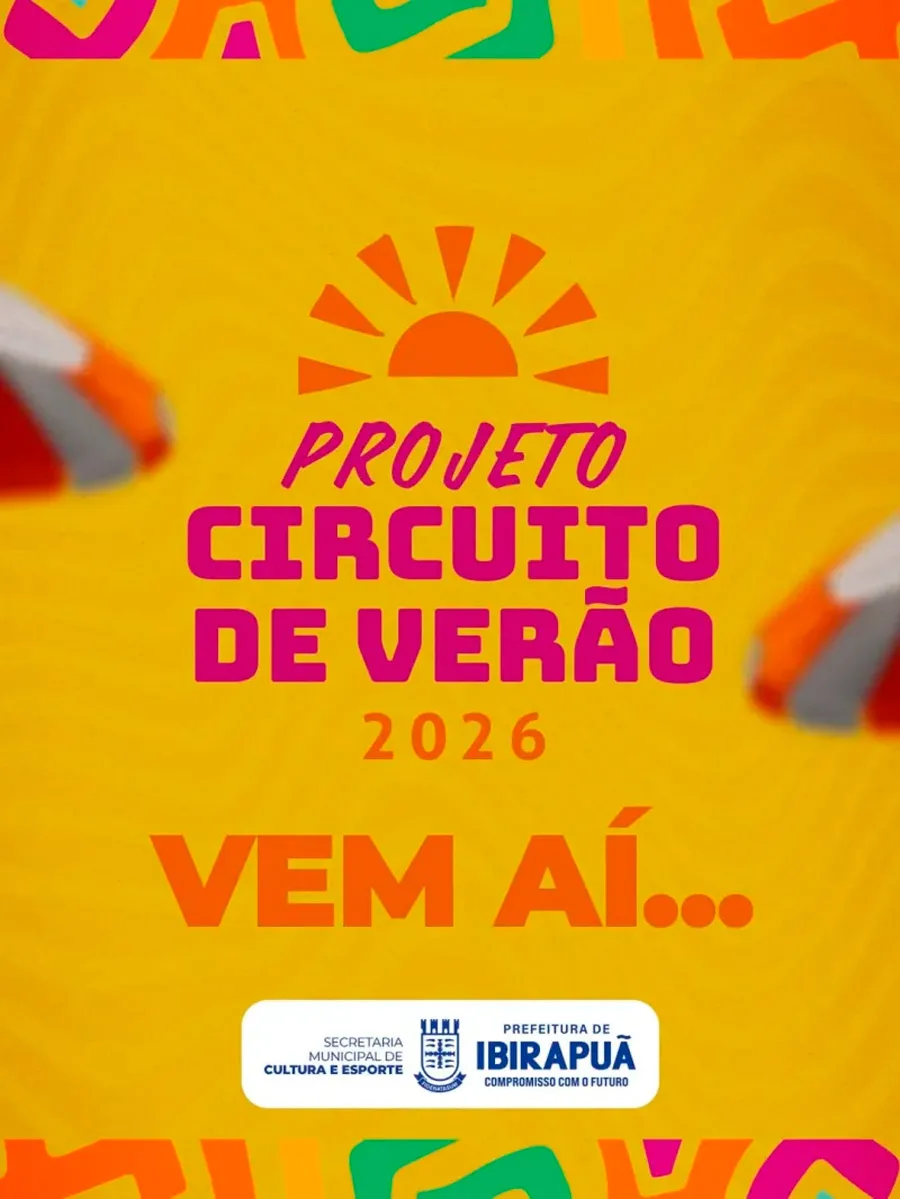 Circuito de Verão 2026 começa dia 21 e promete animar os sábados em Ibirapuã