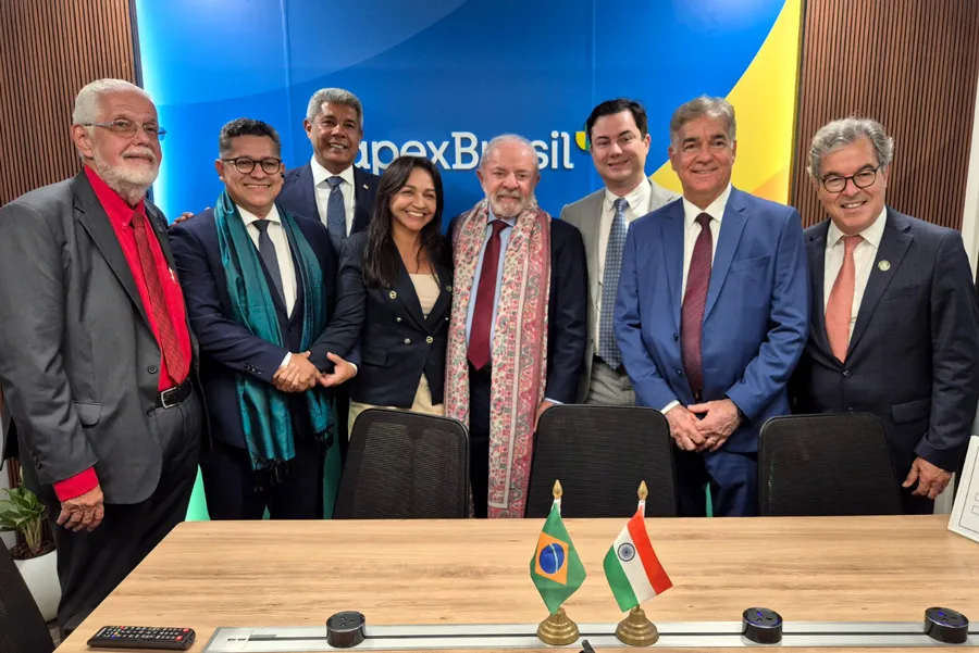 Com Lula, governador Jerônimo Rodrigues participa da abertura do Escritório ApexBrasil na Índia