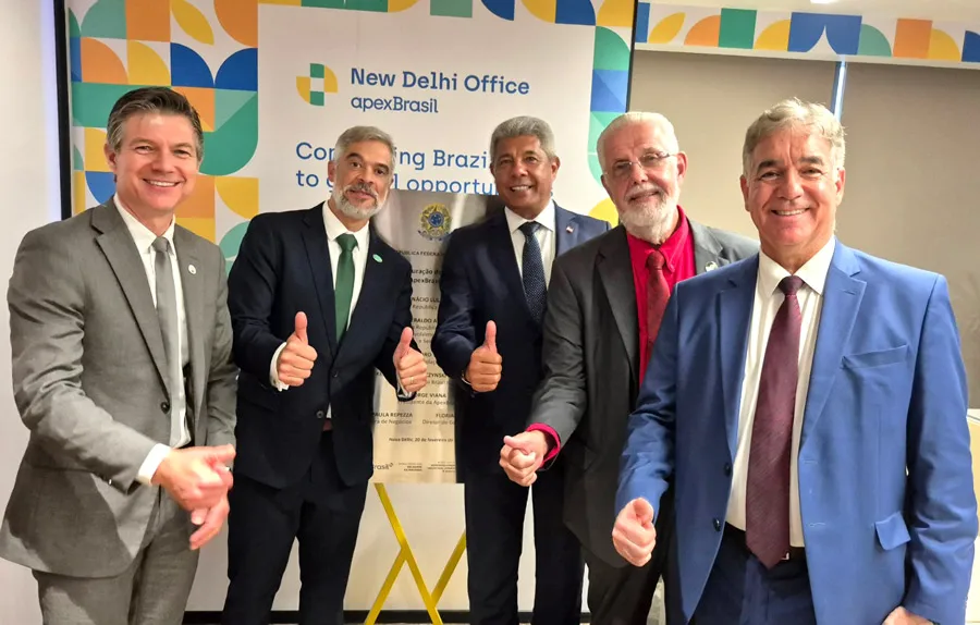 Com Lula, governador Jerônimo Rodrigues participa da abertura do Escritório ApexBrasil na Índia