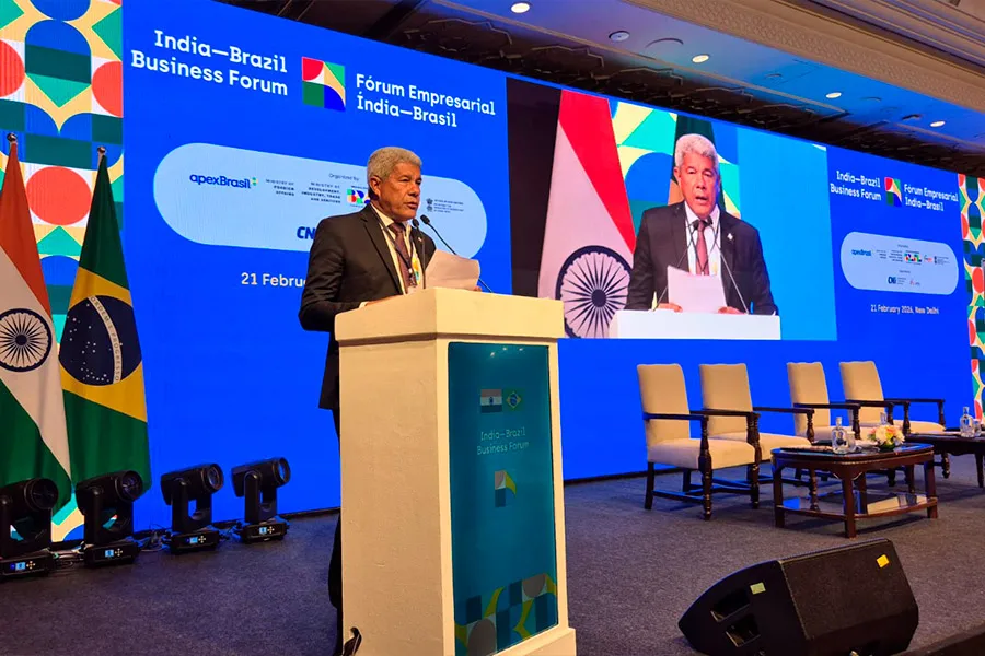Jerônimo Rodrigues apresenta potencial da Bahia para empresários e autoridades no Fórum Índia-Brasil