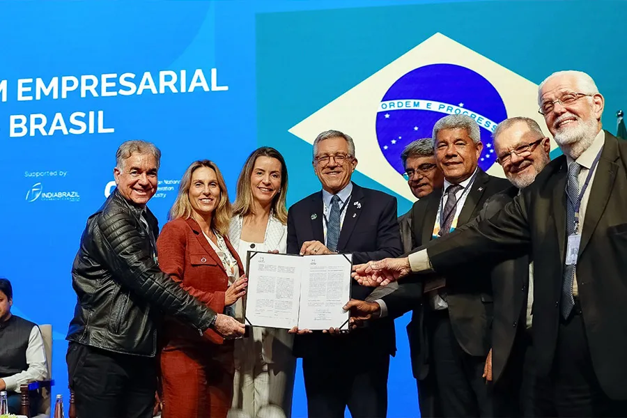 Jerônimo Rodrigues apresenta potencial da Bahia para empresários e autoridades no Fórum Índia-Brasil