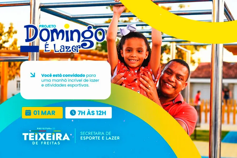 Domingo é Lazer retorna com muito esporte e cultura em Teixeira de Freitas