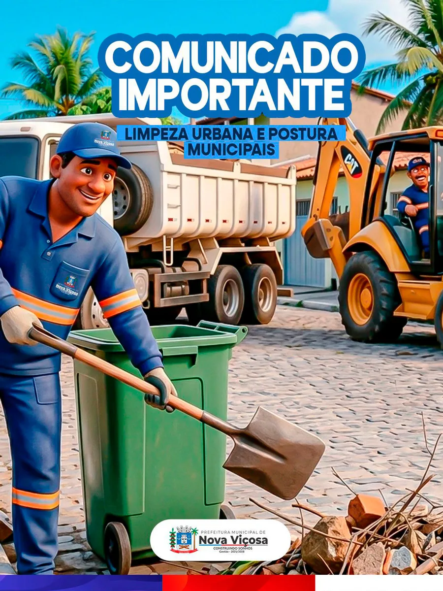 Prefeitura de Nova Viçosa reforça regras e anuncia fim do recolhimento de entulhos nas ruas