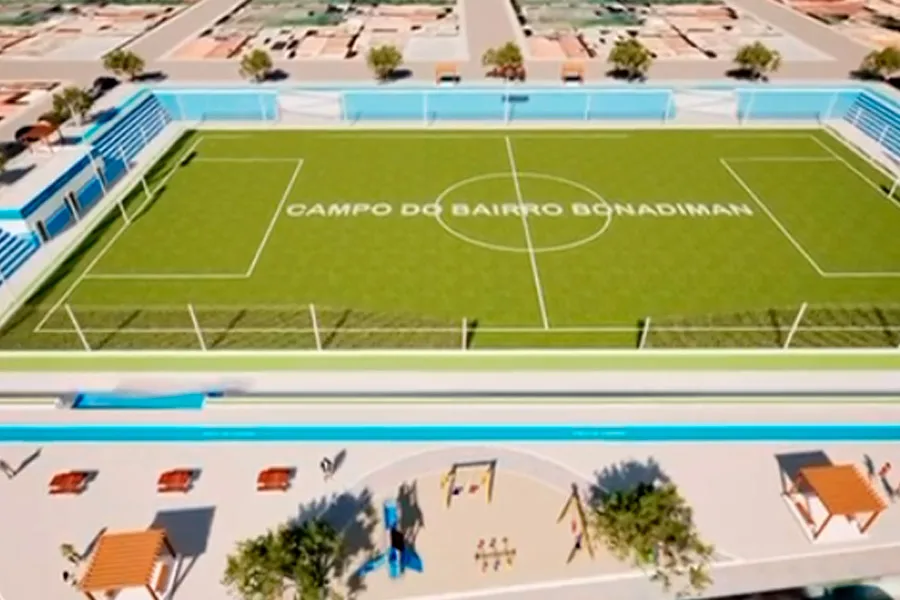 Jonatas Santos apresenta projeto de revitalização do campo do Bonadiman