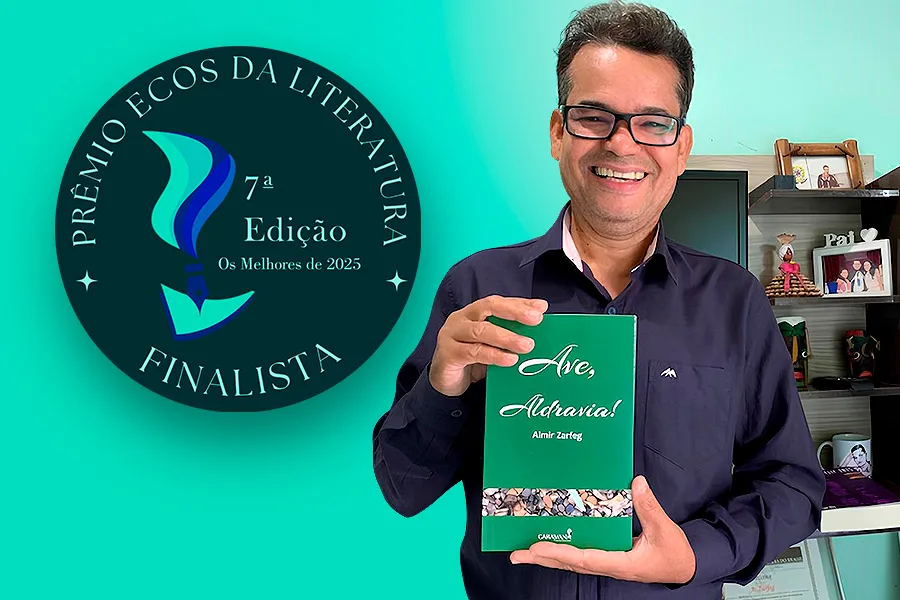 Almir Zarfeg é finalista do Prêmio Ecos da Literatura na categoria Melhor Autor Nacional de 2025