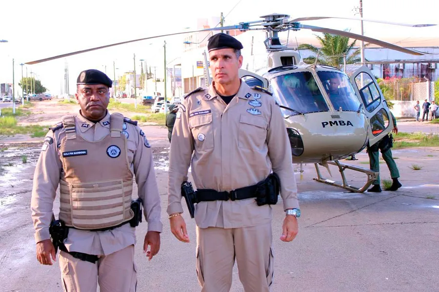 Helicóptero da PM reforça policiamento no Extremo Sul da Bahia