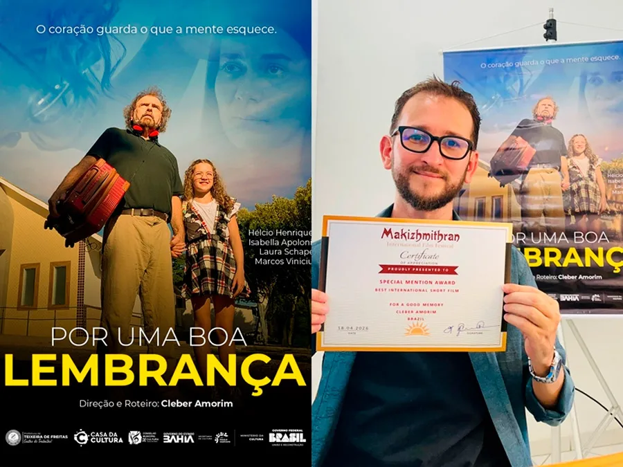 Produção teixeirense vence prêmio de melhor curta-metragem em festival de cinema na Índia