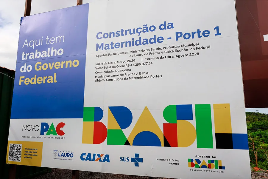  Governador, ministro da Saúde e prefeita assinaram ordem de serviço para nova Maternidade de Lauro de Freitas