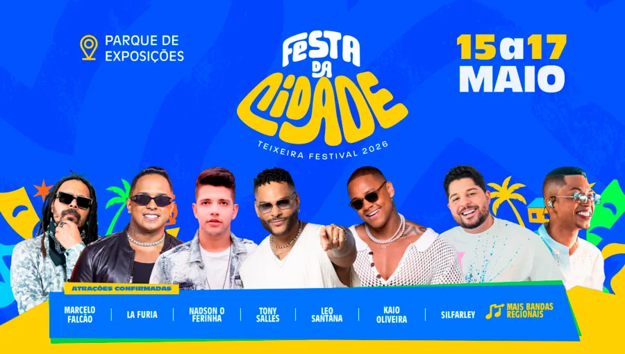 Teixeira Festival 2026 começa hoje com grandes atrações e estrutura inédita