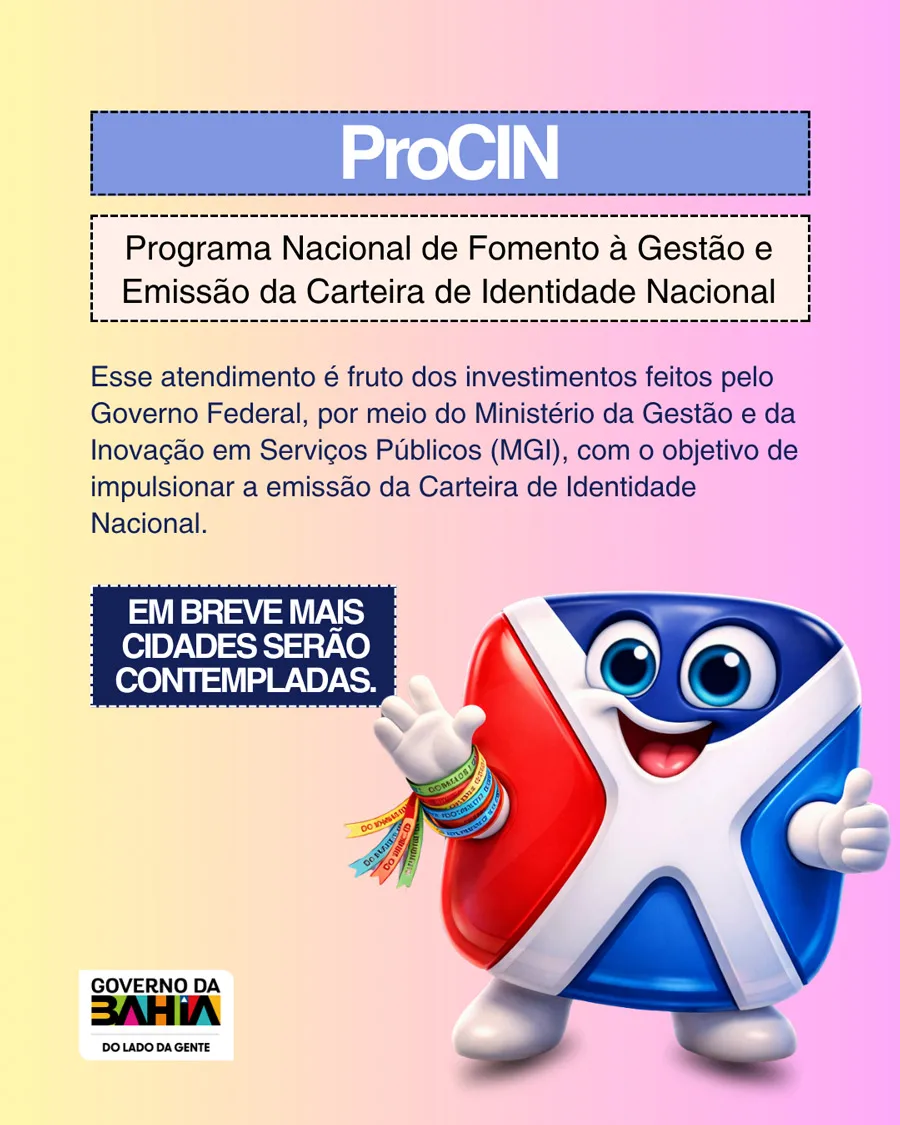 SAC Itinerante realiza emissão gratuita da nova Carteira de Identidade Nacional em Teixeira de Freitas