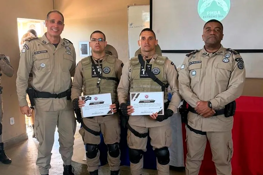 Policiais da 87ª CIPM concluem cursos de APH Tático e Motociclista Policial Policiais da 87ª CIPM concluem cursos de APH Tático e Motociclista Policial