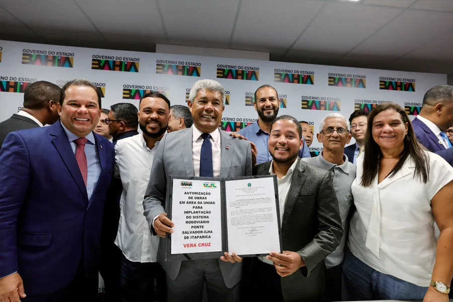 Governador autoriza início das obras em terra da Ponte Salvador–Itaparica