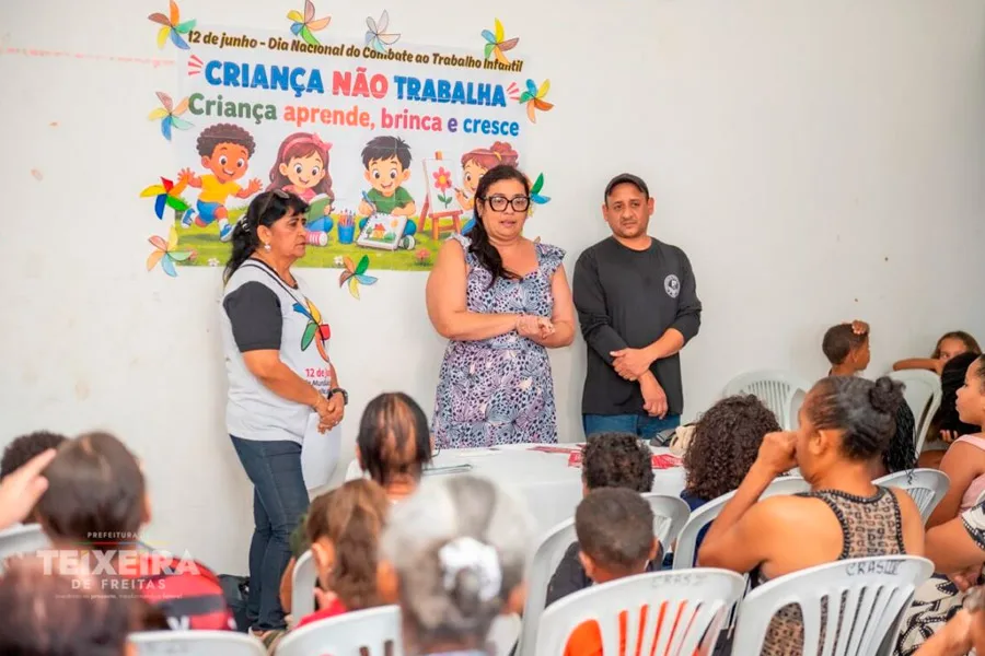 Campanha de Combate ao Trabalho Infantil mobiliza escolas, equipamentos sociais e espaços públicos