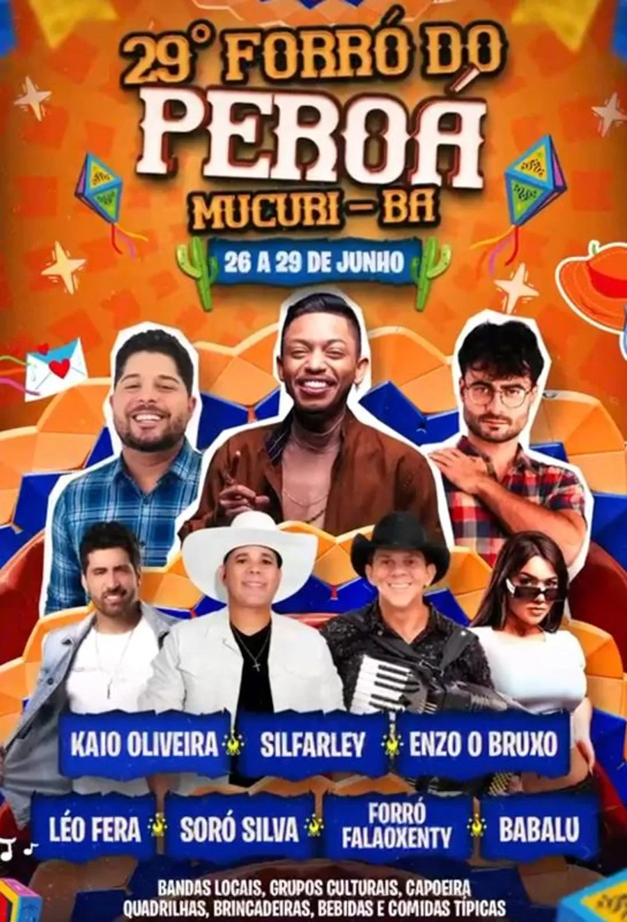 29º Forró do Peroá 2026 terá 4 dias de festa, cultura e grandes atrações em Mucuri 29º Forró do Peroá 2026 terá 4 dias de festa, cultura e grandes atrações em Mucuri