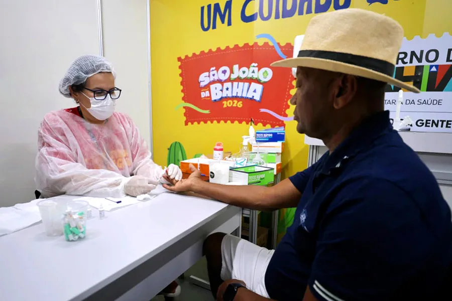 São João 2026: Sesab ultrapassa 44 mil testes para ISTs e reforça assistência à saúde em toda a Bahia São João 2026: Sesab ultrapassa 44 mil testes para ISTs e reforça assistência à saúde em toda a Bahia