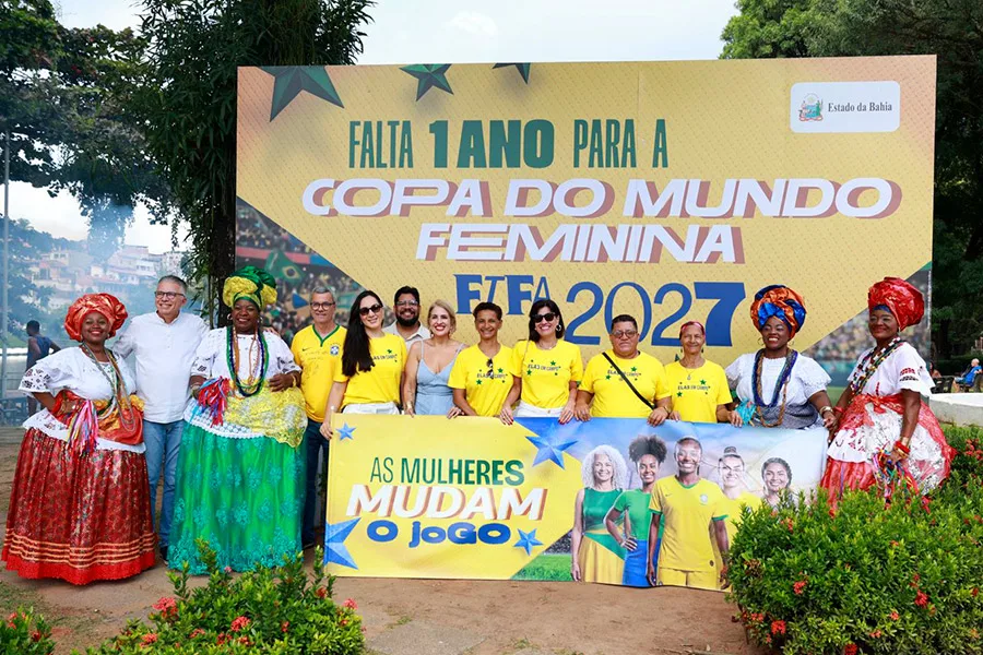 Bahia dá início à contagem regressiva para a Copa do Mundo FIFA de Futebol Feminino 2027