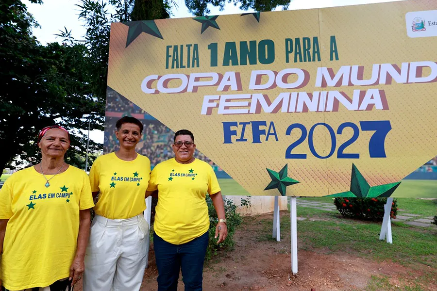 Bahia dá início à contagem regressiva para a Copa do Mundo FIFA de Futebol Feminino 2027 Bahia dá início à contagem regressiva para a Copa do Mundo FIFA de Futebol Feminino 2027