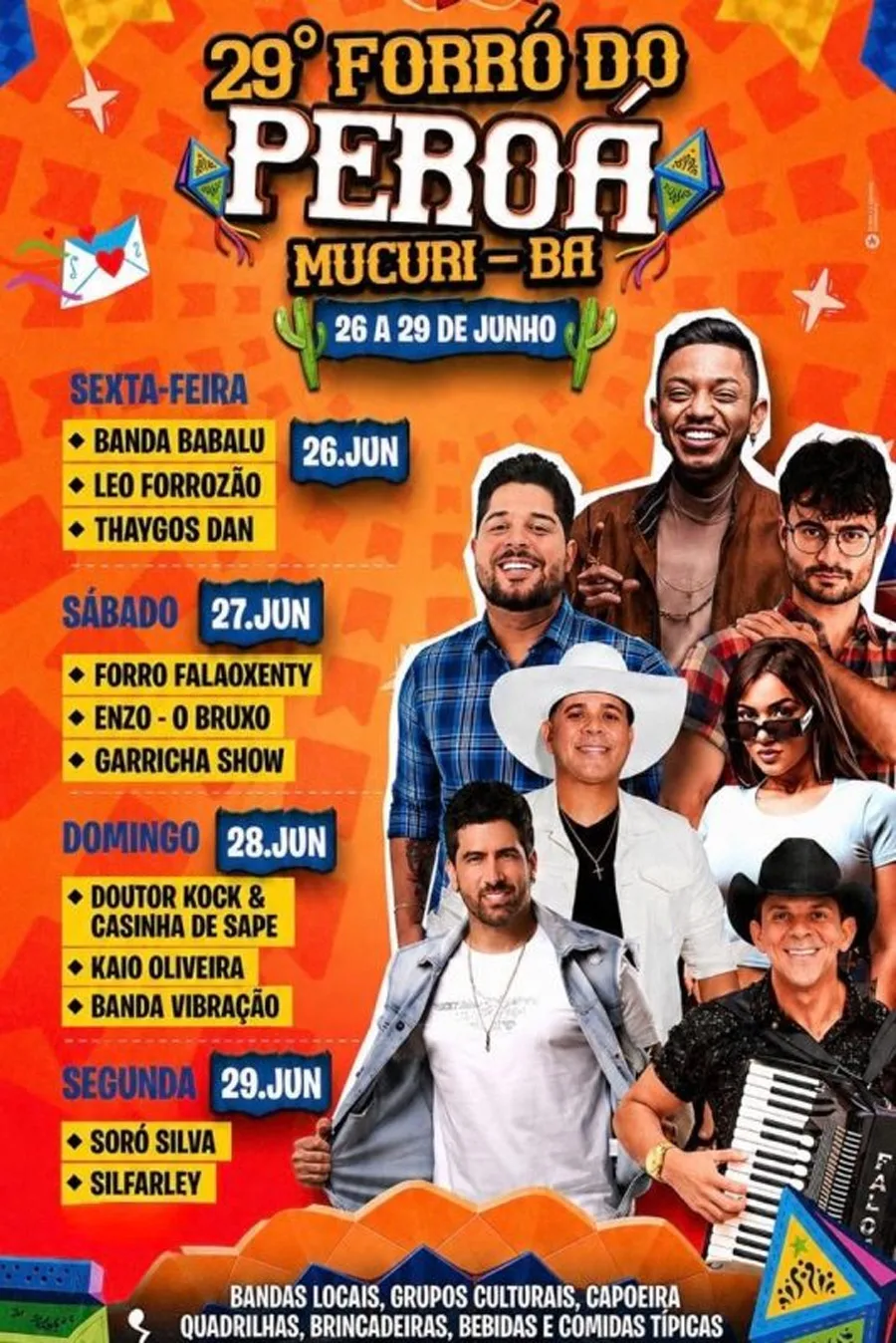 Mucuri divulga programação artística e cultural do 29º Forró do Peroá