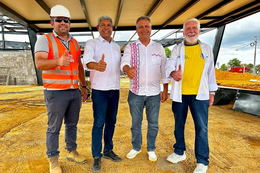 Parceria Bahia-Brasil: Jerônimo, Rui e Wagner vistoriam obra de R$ 66 milhões no Aeroporto de Barreiras