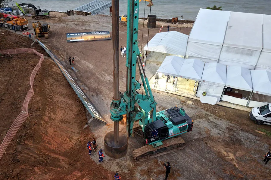 Lula e Jerônimo participam de ato simbólico para cravação da primeira estaca da Ponte Salvador–Ilha de Itaparica Lula e Jerônimo participam de ato simbólico para cravação da primeira estaca da Ponte Salvador–Ilha de Itaparica