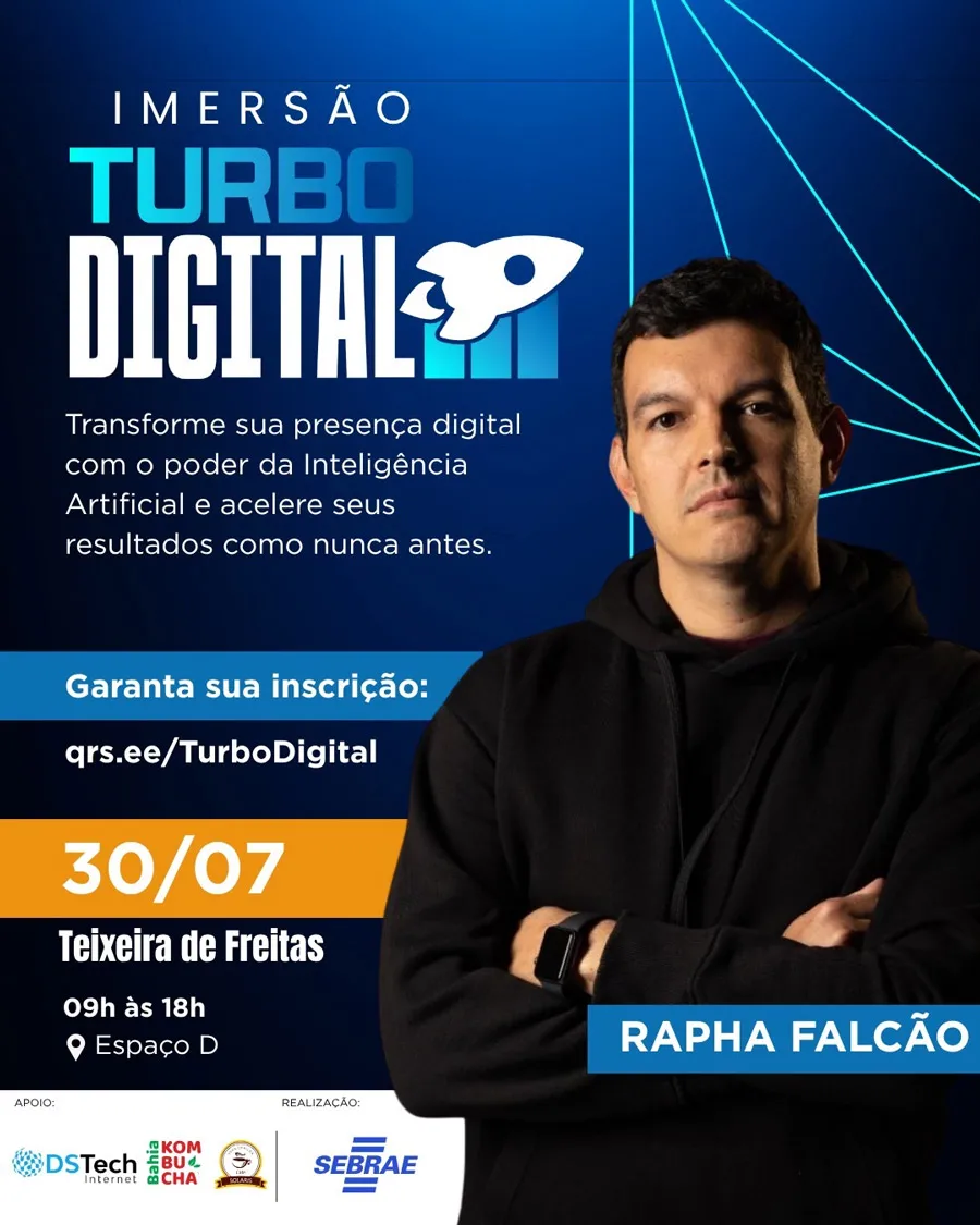 Sebrae realiza Imersão Turbo Digital em Teixeira de Freitas com foco em marketing e IA