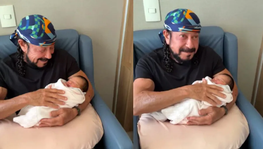Bell Marques se emociona ao conhecer neta no hospital; veja vídeo