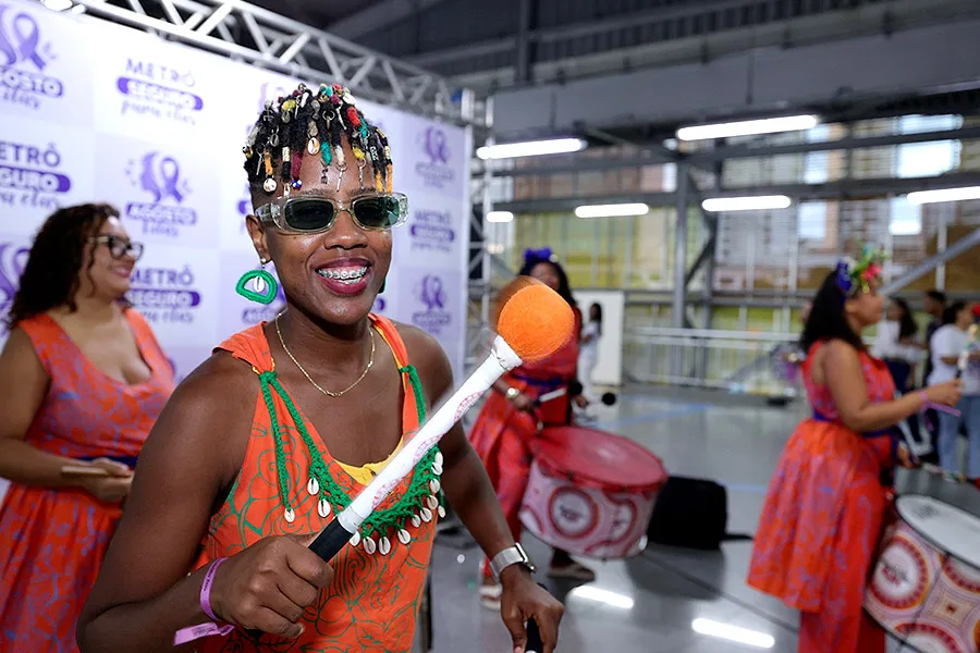 Estado da Bahia lança campanha Agosto Lilás com Vagão das Mulheres no metrô de Salvador
