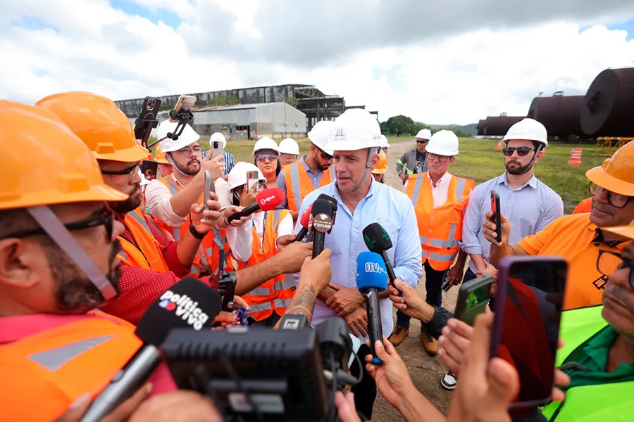Imprensa acompanha avanço das obras da Ponte Salvador-Itaparica em Maragogipe