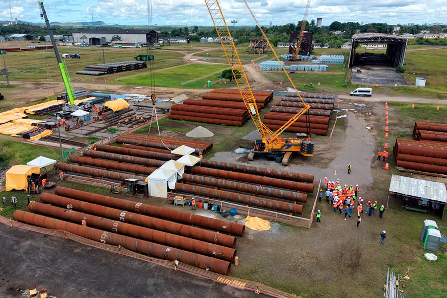 Imprensa acompanha avanço das obras da Ponte Salvador-Itaparica em Maragogipe Imprensa acompanha avanço das obras da Ponte Salvador-Itaparica em Maragogipe