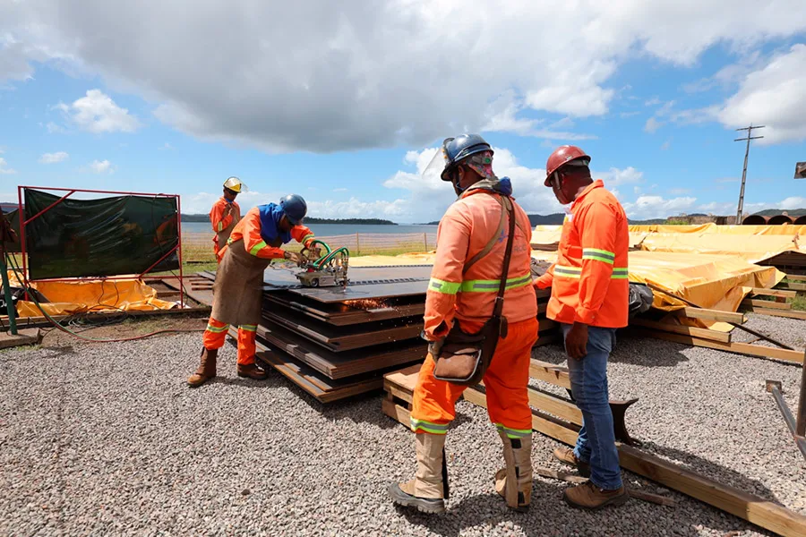 Imprensa acompanha avanço das obras da Ponte Salvador-Itaparica em Maragogipe Imprensa acompanha avanço das obras da Ponte Salvador-Itaparica em Maragogipe