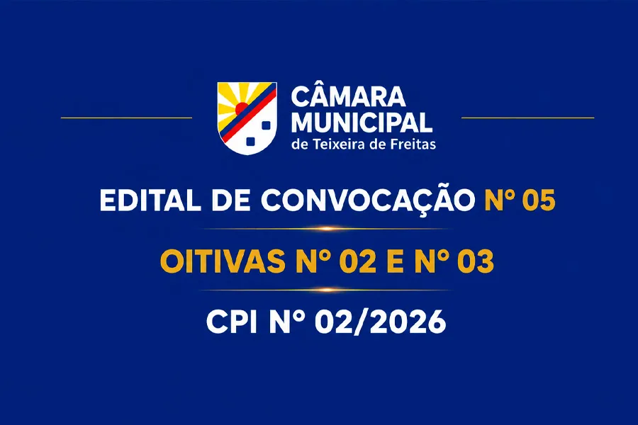 CMTF convoca 5ª reunião da CPI nº 02/2026 para realização de oitivas