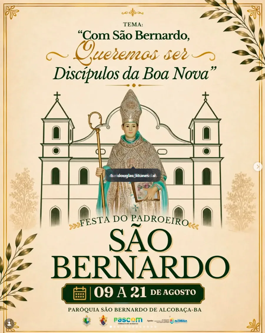 Festa de São Bernardo começa em Alcobaça com celebrações diárias e show de Adoração e Vida