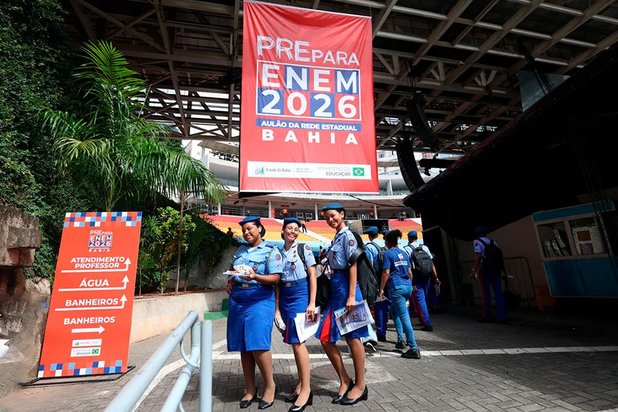 Rede estadual reúne estudantes em aulão preparatório para o Enem 2026 Rede estadual reúne estudantes em aulão preparatório para o Enem 2026