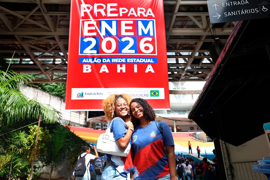 Rede estadual reúne estudantes em aulão preparatório para o Enem 2026 Rede estadual reúne estudantes em aulão preparatório para o Enem 2026