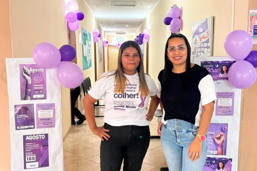 Agosto Lilás mobiliza Assistência Social de Mucuri contra a violência à mulher