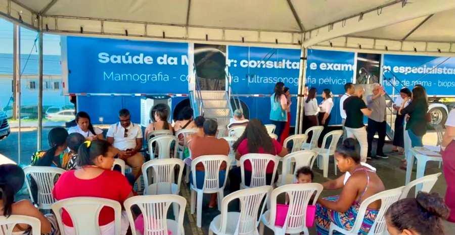 População de Itabuna (BA) é atendida por carreta de saúde da mulher do Ministério da Saúde 