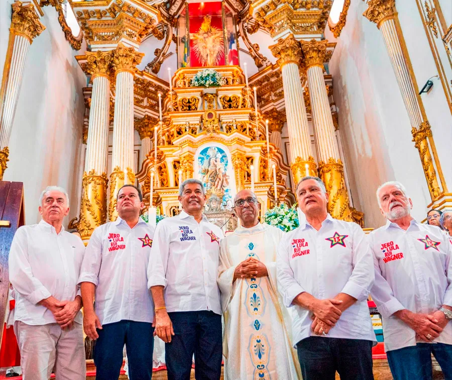 Jerônimo inicia campanha sob as bênçãos do Senhor do Bonfim