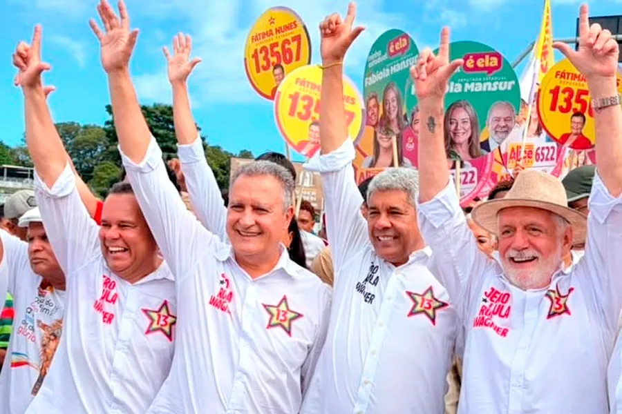 Rui inicia campanha na Colina Sagrada junto com o time de Lula: “humildade e trabalho pra vencer”