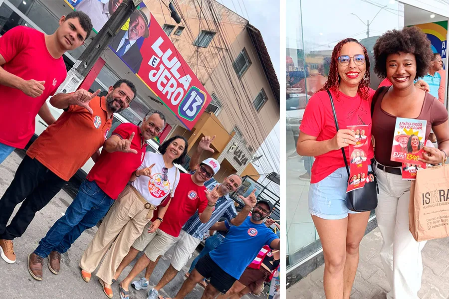 Adesivaço reúne militância e apoiadores e abre calendário da campanha do PT em Teixeira de Freitas
