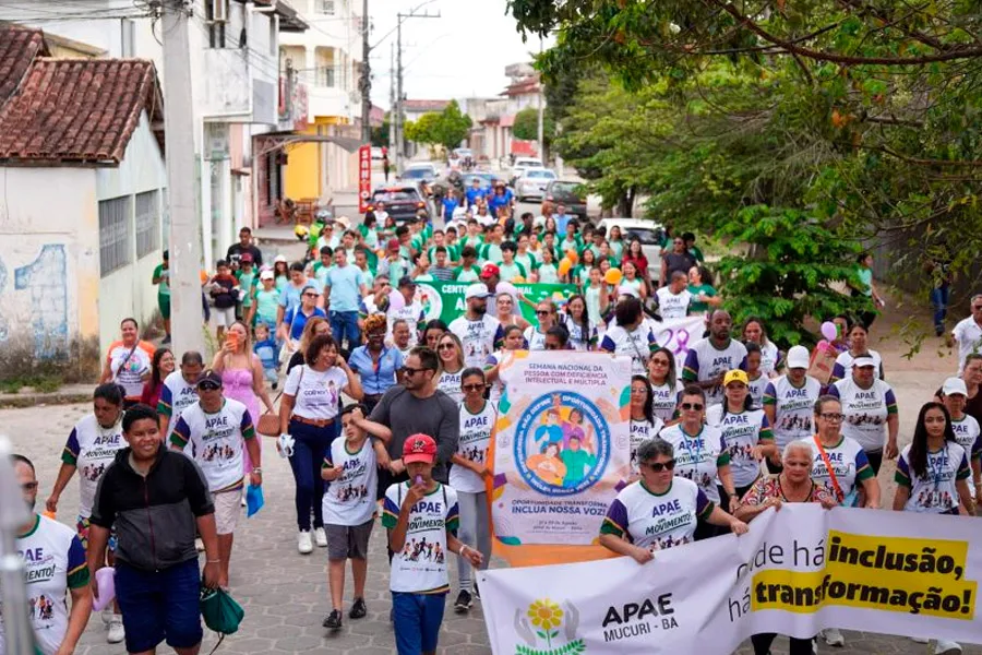 Caminhada pela Inclusão marca Semana da Pessoa com Deficiência e fortalece nova sede da APAE Mucuri
