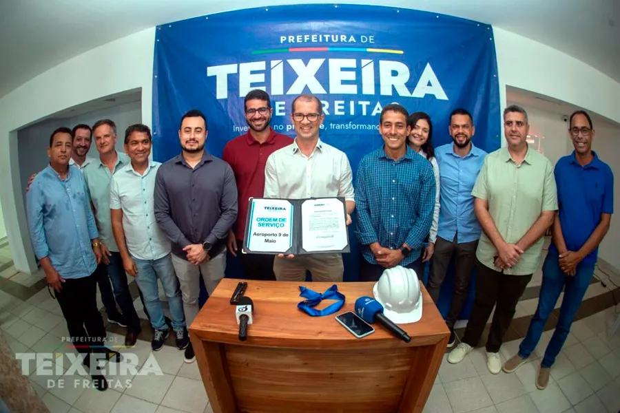 Prefeitura assina ordem de serviço para execução de reforma no Aeroporto 9 de Maio
