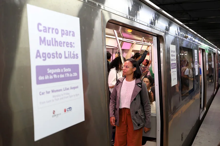 Agosto Lilás: Metrô Salvador passa a ter vagão permanente e exclusivo para mulheres nos horários de pico