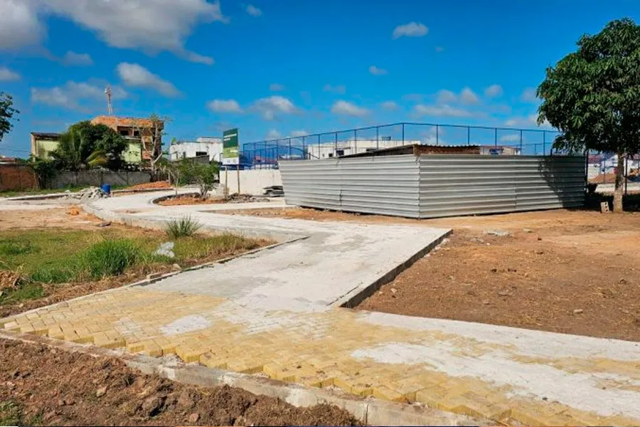 Mucuri avança na construção da Praça Esportiva do Cidade Nova, em Itabatã Mucuri avança na construção da Praça Esportiva do Cidade Nova, em Itabatã
