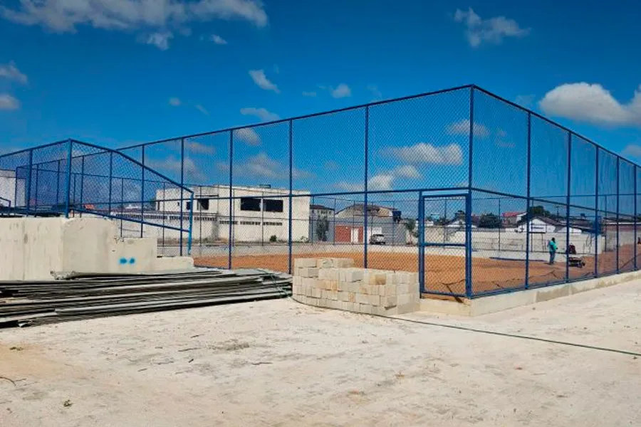 Mucuri avança na construção da Praça Esportiva do Cidade Nova, em Itabatã Mucuri avança na construção da Praça Esportiva do Cidade Nova, em Itabatã