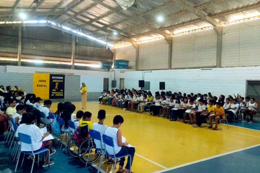 Escolas municipais de Mucuri realizam atividades alusivas ao Setembro Amarelo com apoio da Secretaria de Saúde Escolas municipais de Mucuri realizam atividades alusivas ao Setembro Amarelo com apoio da Secretaria de Saúde