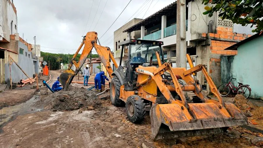 Obra de esgotamento sanitário do bairro Ettori Gazzinelli supera 100 dias e mantém cronograma acelerado para beneficiar 190 famílias em Mucuri Obra de esgotamento sanitário do bairro Ettori Gazzinelli supera 100 dias e mantém cronograma acelerado para beneficiar 190 famílias em Mucuri